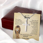 To My Son | Never Forget That I Love You - Stainless Steel Cross Necklace